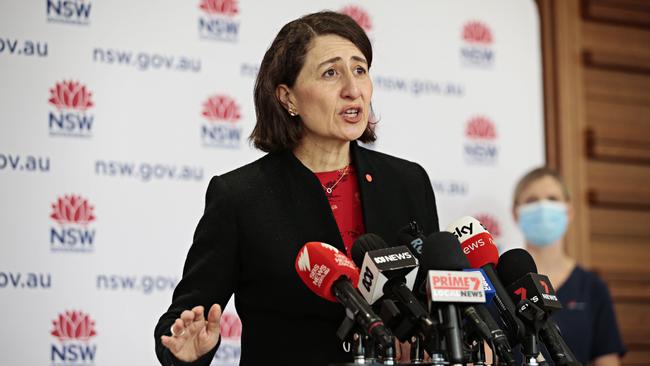 Premier Gladys Berejiklian said she didn’t think a zero target was realistic. Picture: NCA NewsWire / Adam Yip