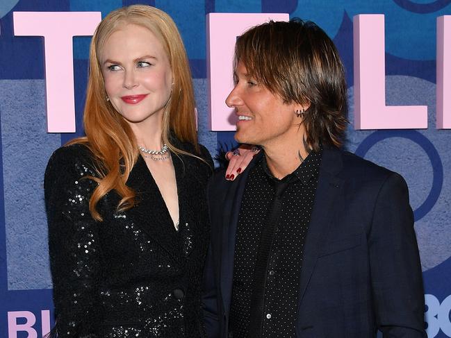 Nicole Kidman and her wingman, husband Keith Urban, on the BLL blue carpet.