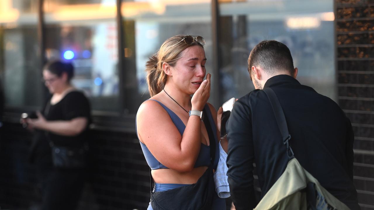 Scenes at Bondi Junction where a man killed four people at Westfield Shopping Centre. Photo Jeremy Piper