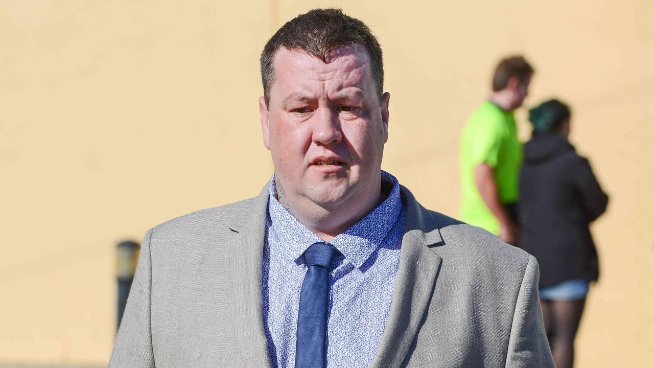 Luke Walter Burns outside the Christies Beach Magistrates Court in June last year. Picture: Brenton Edwards/AAP