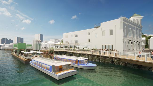 A render of the proposed waterfront development of Float on Flinders Street.
