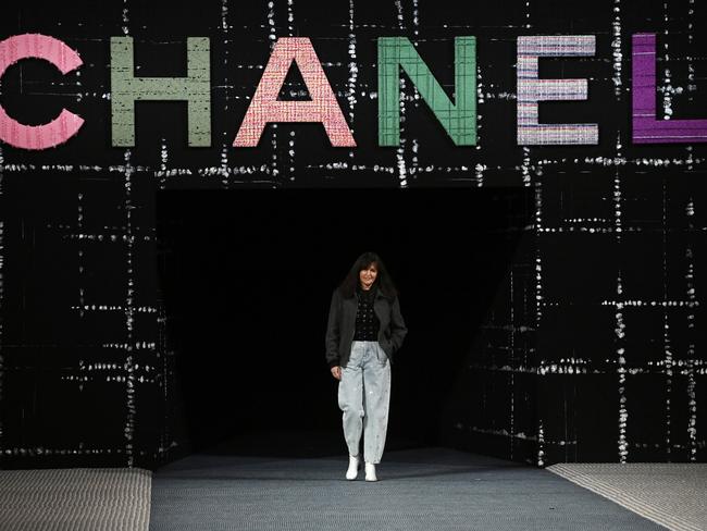 Designer Virginie Viard walks the runway during the Chanel Womenswear Fall/Winter 2022-2023 show as part of Paris Fashion Week. Picture: Getty Images