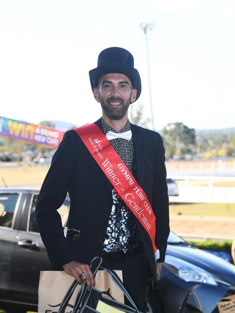 Gympie Times Ladies Day race day - Gentlemens Fashions of the Field winner (for the seventh time running) Lon Gray