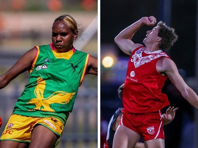 Pioneer and Federal at the top of their respective tables after five rounds in the 2024 CAFL. Picture: Charlie Lowson / AFLNT Media