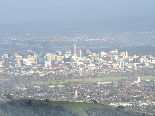 Cold weather - Coldest week of the year so far in Adelaide.  Mt Lofty winter weather and views of the city etc.... -