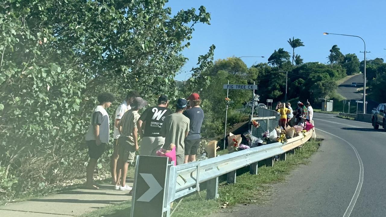 A memorial has been set up at the scene of the Yeppoon car crash which claimed the life of St Brendan's College student Rhys Yore early on Thursday morning.