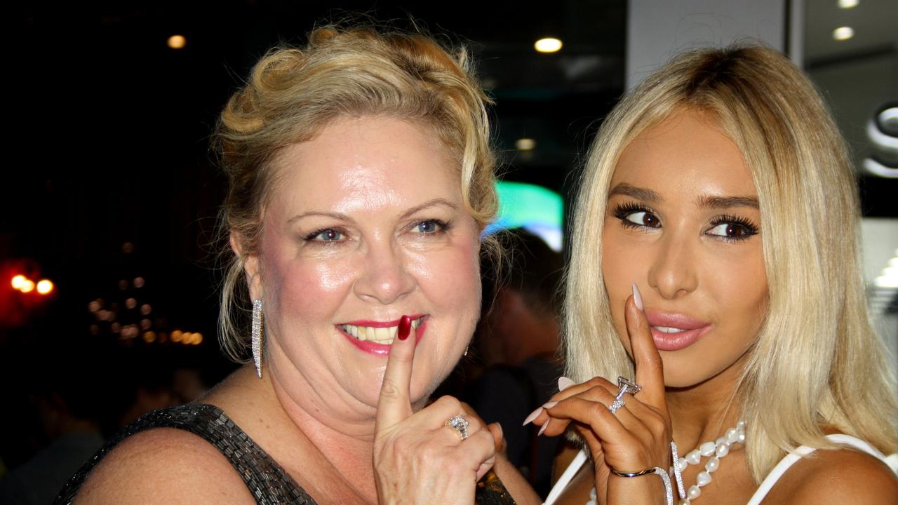 Secrets managing director and co-founder Jane Meredith with Sydney fashion blogger Antoinette Marie at the red-carpet opening of Secrets Shhh jewellery in Hastings Street, Noosa Heads. Picture: Erle Levey / Sunshine Coast Daily