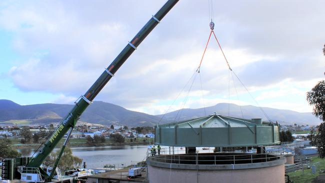 Prince of Wales Bay Sewage Treatment Plant digester tank. Source: SUPPLIED.