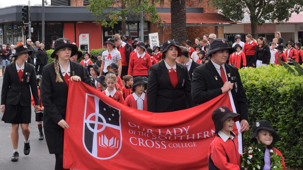 Dalby and surrounds come together for a touching tribute on Anzac Day 2022 Picture: Emily Devon