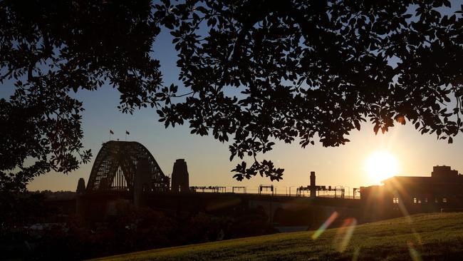 Golden hour at Observatory Hill is something every Sydneysider should experience at least once. Picture: Damian Shaw