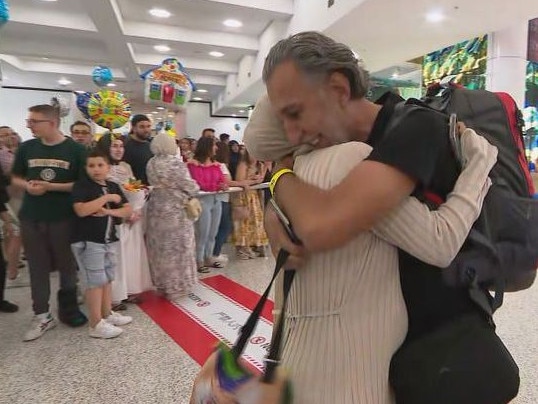 A sense of joy and relief spread through Sydney Airport