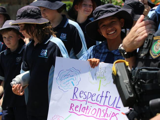 Ballina residents and community groups marching against family and domestic violence in Ballina 2023. Picture: Supplied