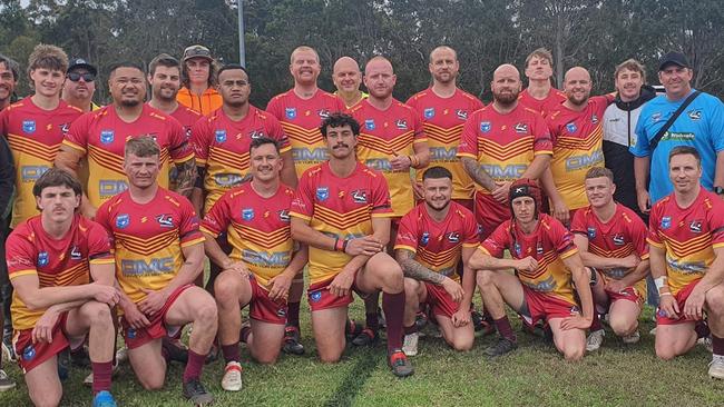 The Northern Lakes Warriors rugby league team during the 2024 Central Coast open grade competition. Picture: supplied