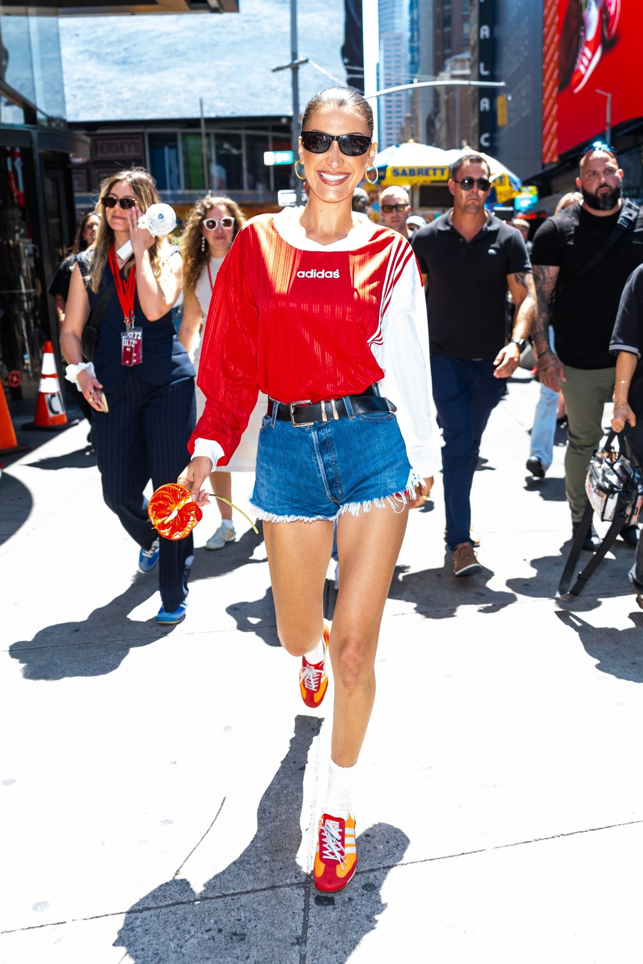 Out with the Samba Bella Hadid wears the Adidas sneakers that are soon to be everywhere Vogue Australia