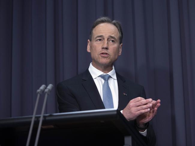 Federal Health Minister Greg Hunt. Picture: NCA NewsWire / Gary Ramage