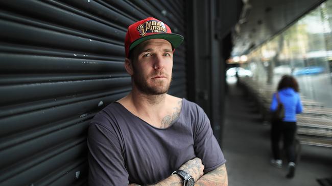 Dane Swan begged police to stop leaked footage of him involved in a naked sex romp ­circulating, arguing he is a victim of ­revenge porn. Picture: Alex Coppel