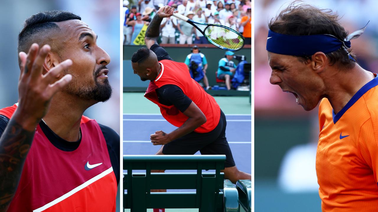 Nick Kyrgios fell short against Rafael Nadal.