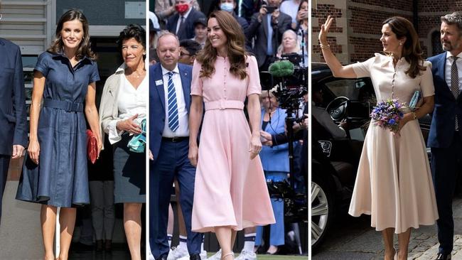 Queen Letizia of Spain rounds out the royal fashion stakes, with a similar style to Catherine and Princess Mary.