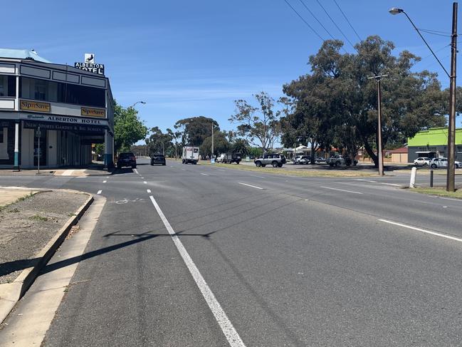 Port Road in Alberton was the scene of a violent arrest on Friday night, and the suspect made his first appearance in the Port Adelaide Magistrates today. Picture: Paula Thompson