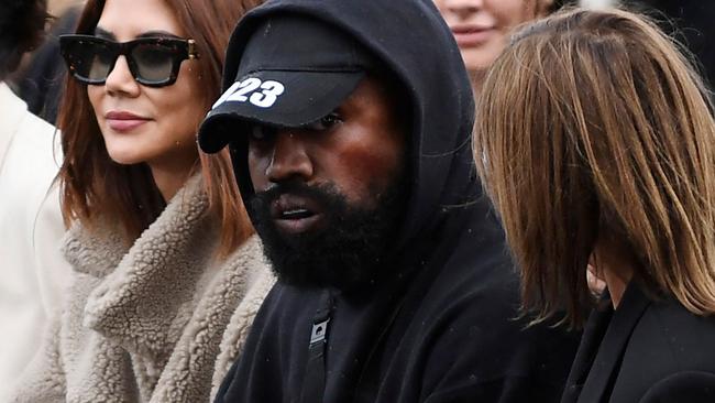 The rapper at Paris Fashion Week earlier this month. Picture: Julien De Rosa/AFP