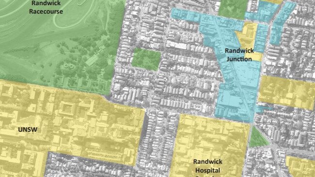 Randwick Junction town centre is located near several hospitals and UNSW.