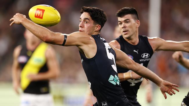 Adam Cerra has made an instant impact at the Blues. Picture: Michael Klein