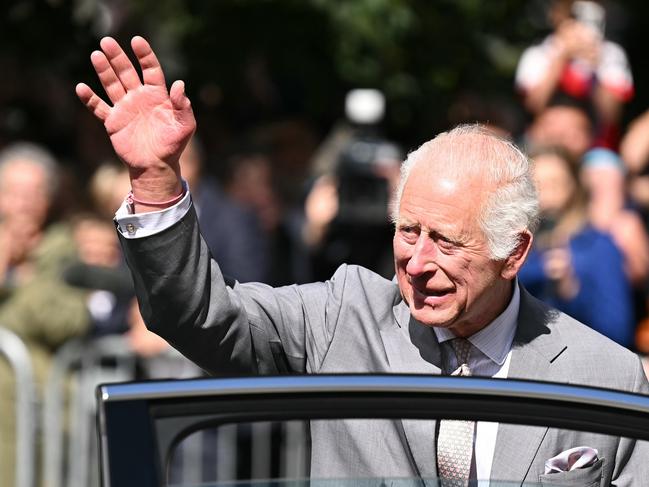 King Charles waves to Southport locals. Picture: Getty Images