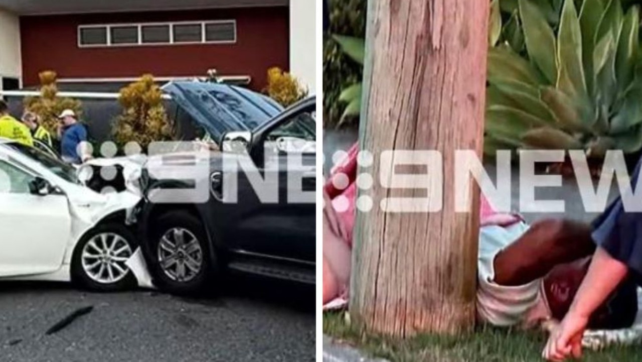 Video emerges as NRL star in two-car crash