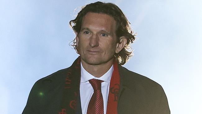 MELBOURNE. 10/06/2022..   AFL Round 13. Essendon vs Carlton at the MCG.  James Hird during tonights pregame celebration for the 150th birthday of the Essendon FC   . Photo by Michael Klein