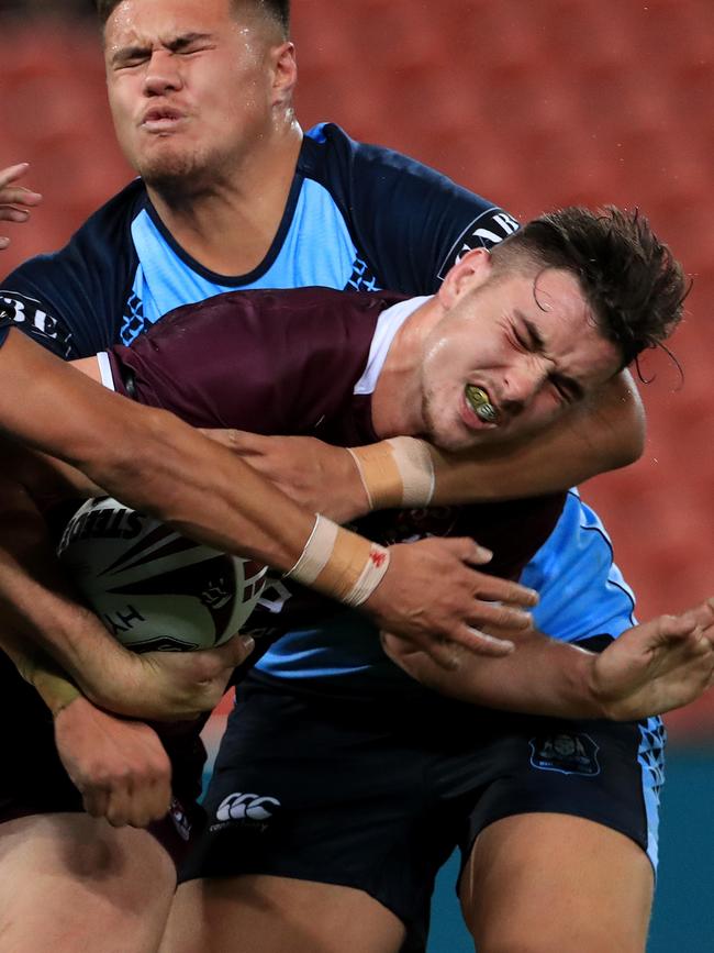 Trent Loiero in action for Queensland under-18s. Picture: Adam Head