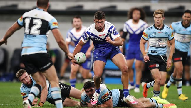 Jake Averillo was very impressive for the Bulldogs. Picture: Mark Kolbe/Getty Images