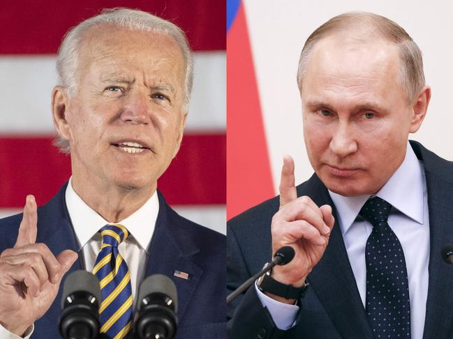 Joe Biden (left) and Vladimir Putin have met before but not since Mr Biden became president and labelled him a “killer”.