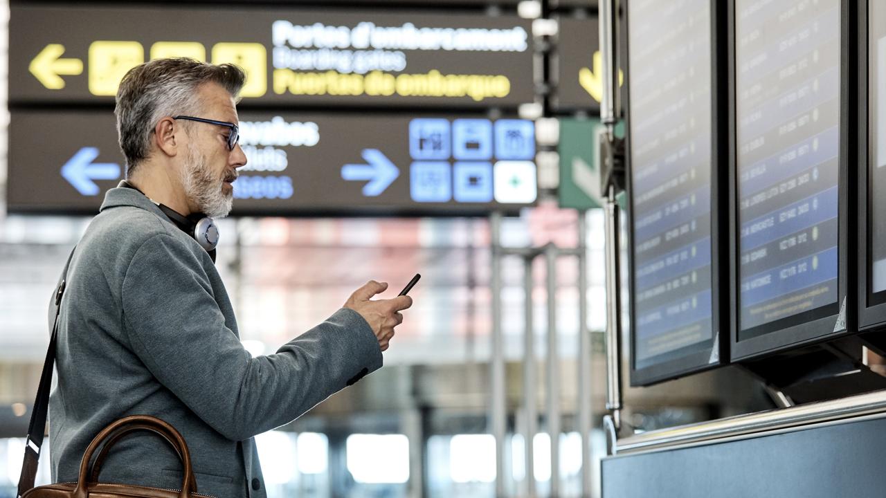 Our phones can carry lots of important information needed for travelling so it’s tempting for travellers to use free chargers available at airports. Picture: iStock