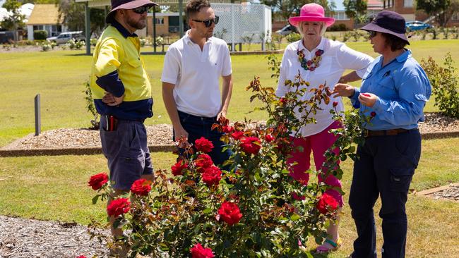 Maryborough's iconic Elizabeth Park Rose Garden has had the stunning blooms ripped from the branches of the plants growing there.