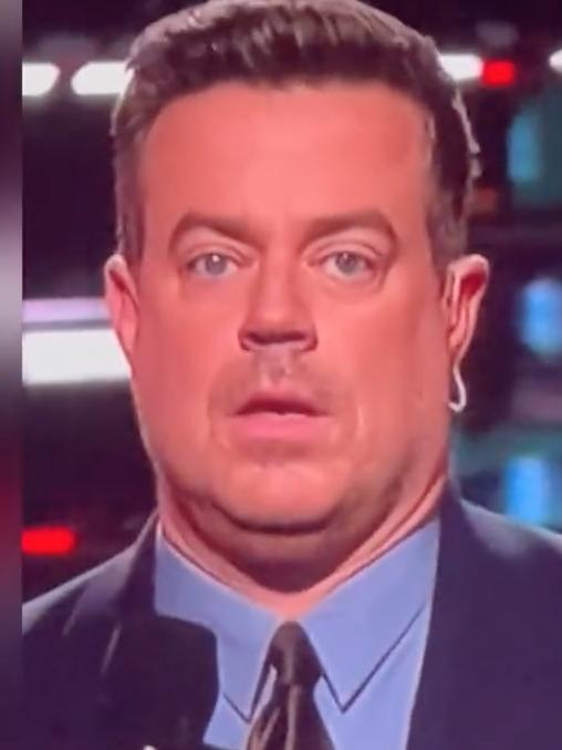 Host Carson Daly looks worried.