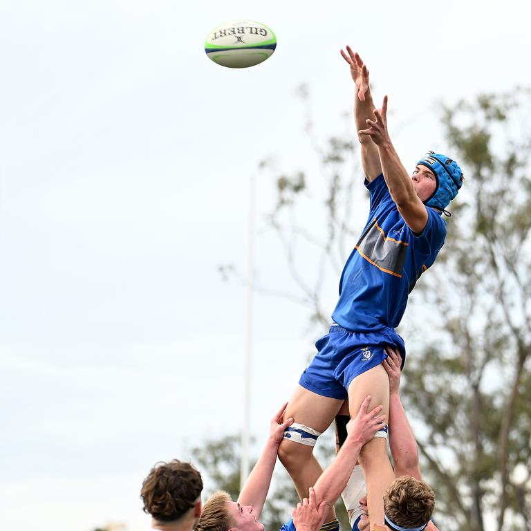 Caleb Godfrey. GPS First XV rugby between Churchie and Nudgee College. Saturday July 27, 2024. Picture, John Gass