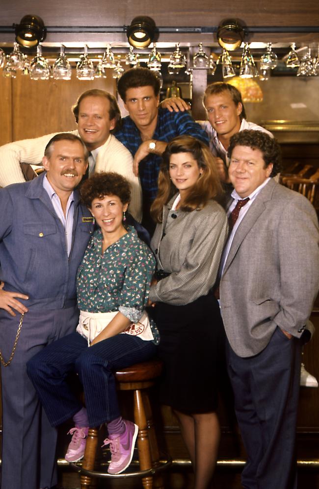 Danson and Grammer worked on Cheers together. Picture: Aaron Rapoport/Corbis via Getty Images