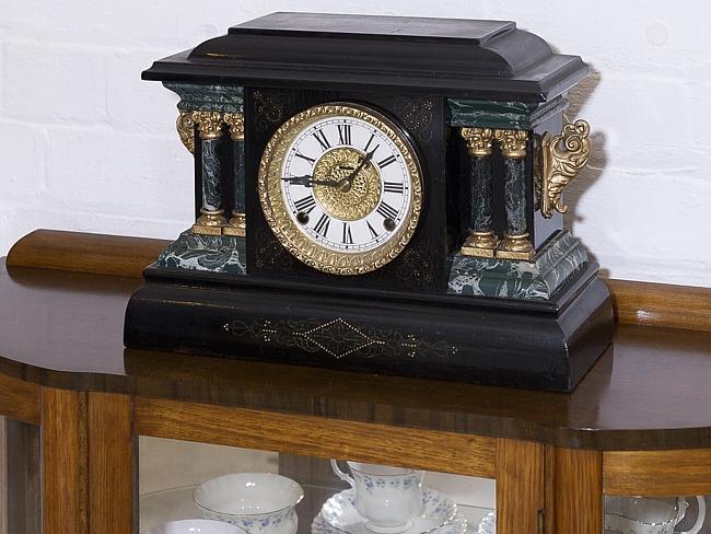 Items like this clock, dresser and china, which were on display at the event, will be available online.