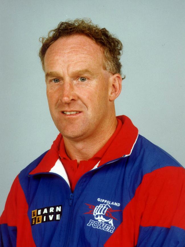 Peter Francis as coach of Gippsland Power in 1996.