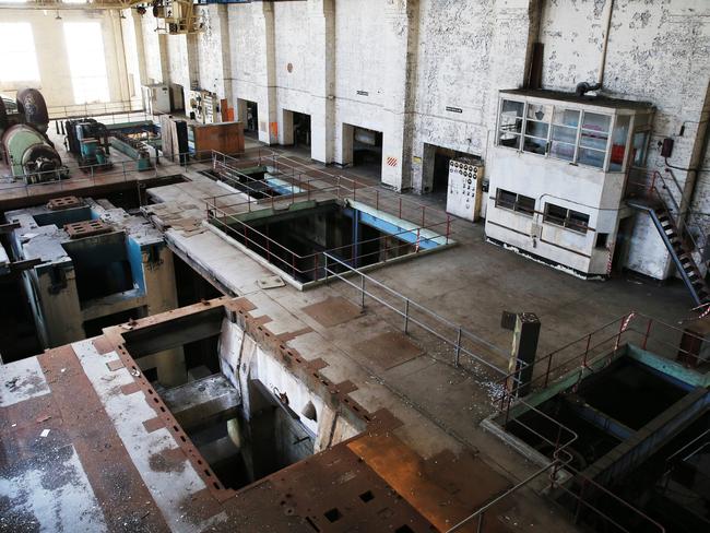 Inside the White Bay Power Station, this is the former Turbine Hall. Picture: Toby Zerna