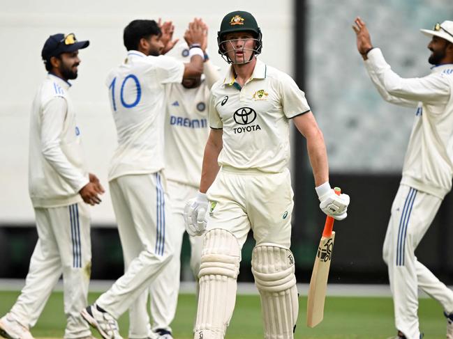 Cameron Bancroft failed to worry the scorers again. Picture: William West/AFP