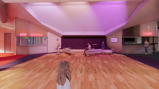 The theatre will include a renovated bar and front of house. Picture: Supplied