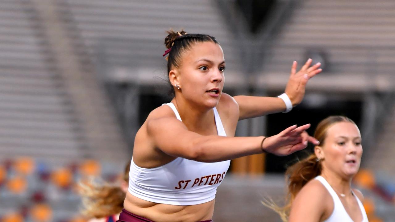 St Peters Addison Farinazzo was a member of the overall girls champion Saints squad. Picture, John Gass