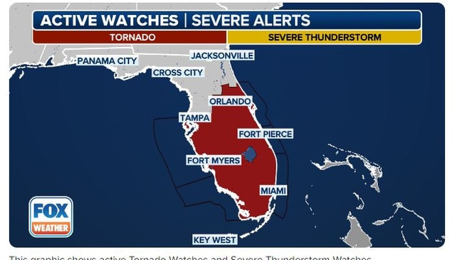 Milton prompted a series of warnings for the state, including tornado warnings.