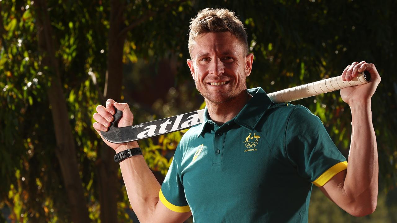 Kookaburras star Tom Wickham pulled off a superb mid-air deflection to score a cracking goal against New Zealand. Picture: Getty Images