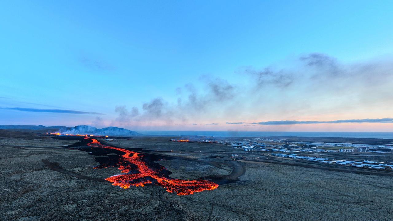 This is Iceland's fifth volcanic eruption in two years, the previous one occurring on December 18, 2023 in the same region southwest of the capital Reykjavik. Picture: Halldor Kolbeins/AFP