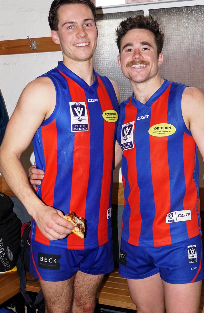 Port newcomer Tom O'Sullivan (left) with vice-captain Tom O'Sullivan. Picture: Jenny Tserkezidis