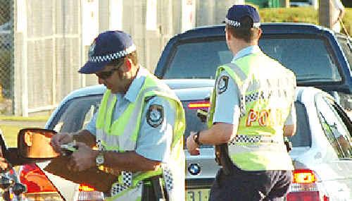 Lower limit: Police conduct random breath testing in Ballina.