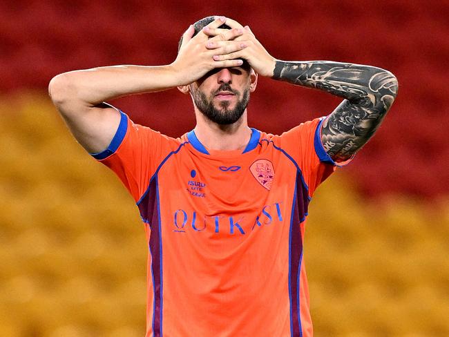 Adam Zimarino sums up the feeling at the Roar. Picture: Getty Images