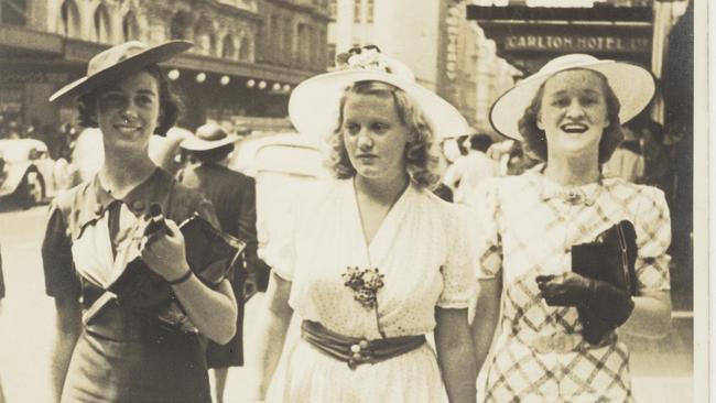 Elizabeth Street, Sydney (in front of the then Prince Edward Theatre) Carlton Hotel in background